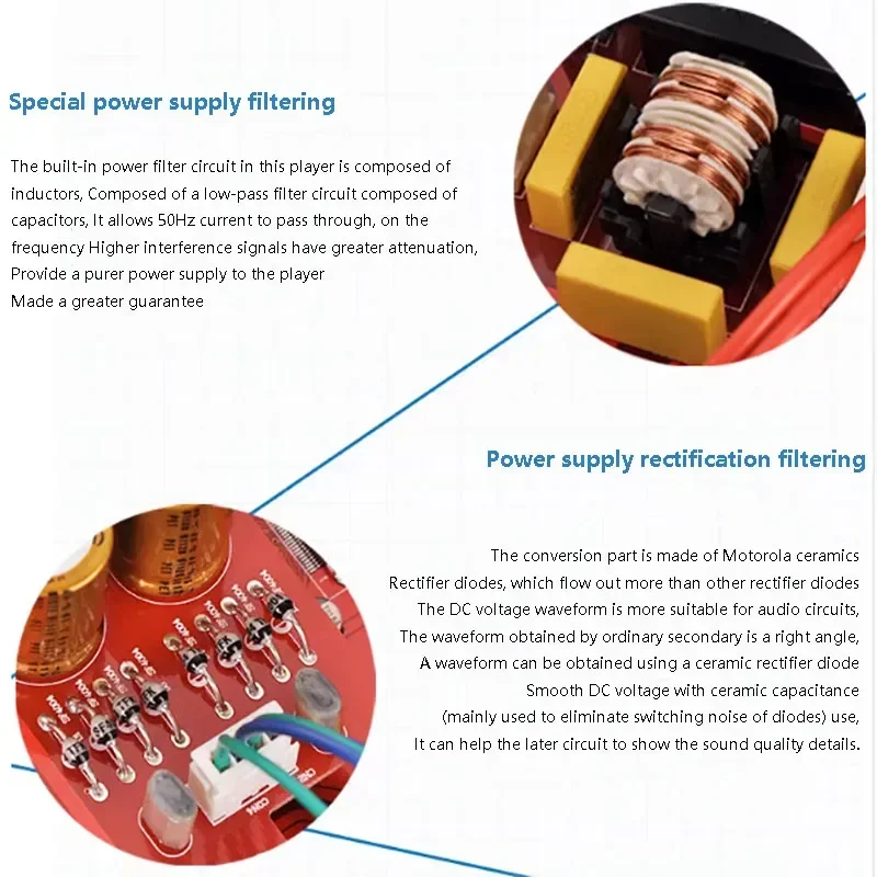 Casa audiófilo leitor de áudio banda mestre 24bit sem fio bluetooth música lossless player digital plataforma giratória es9038 dsd decodificação