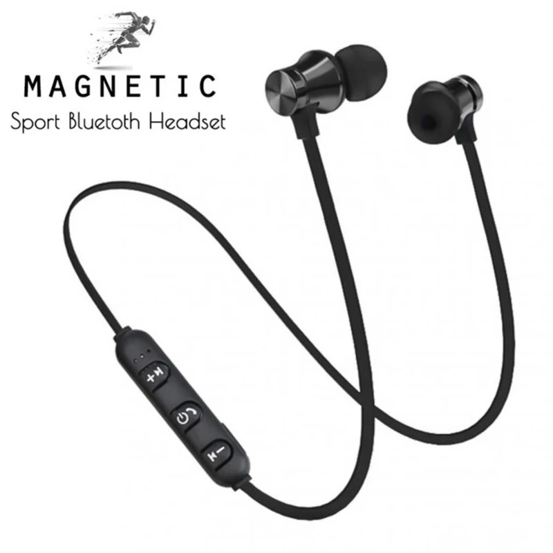 Magnetic Earphone Bluetooth 4.2 Wireless Headset In-Ear Noise Reduction Hanging Neck Headset TWS Sports Headphones for Cellphone