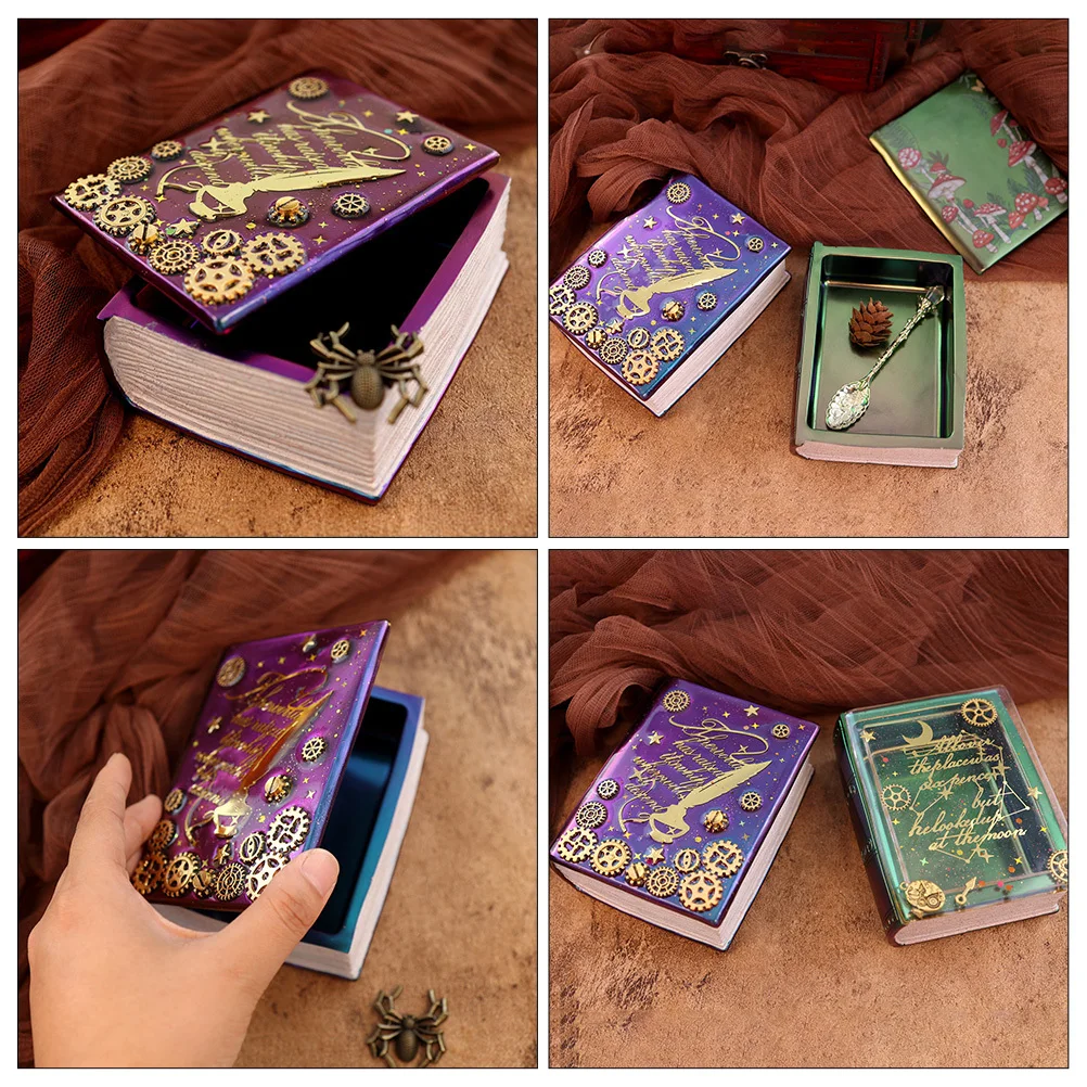 1 комплект DIY силиконовая форма для хранения в форме книги многоразовая антипригарная эпоксидная силиконовая форма для литья ювелирных изделий
