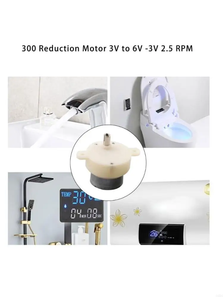  Small 300 Gear Motor 3/6V Slow Speed 32mm Gearboxes Gear Reduction Motor for DIY Stage Light Toy Model Easy to Use