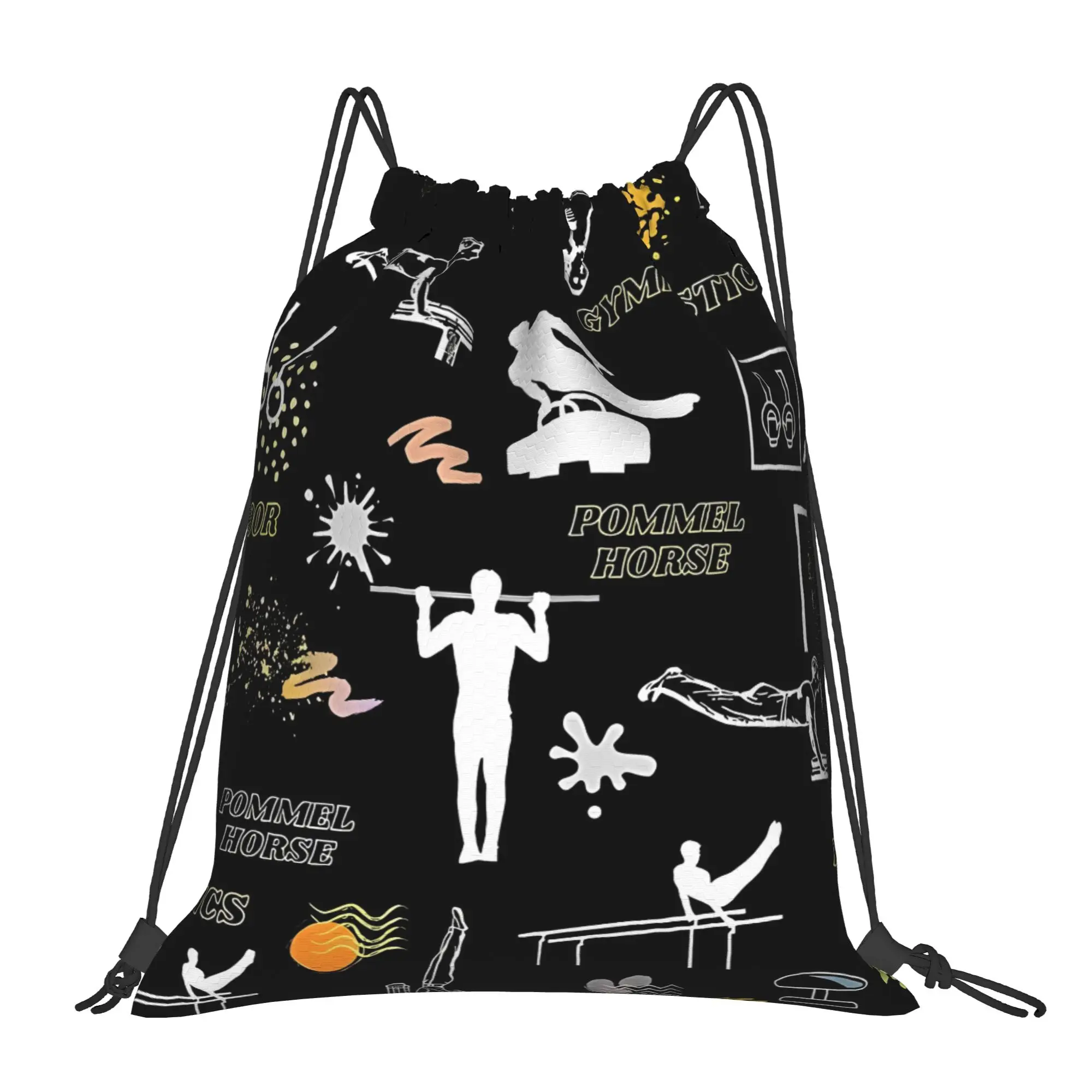 Gymnastics Men's Artistic Portable Travel Riding Gym Drawstring Storage Sporty Backpacks