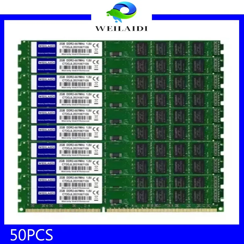 Weilaidi-DDR2 Desktop Memory Ram 2GB 4GB 800Mhz 667Mhz PC2-6400 PC2-5300 DIMM 1.8V 200PIN NON-ECC Fully Compatible