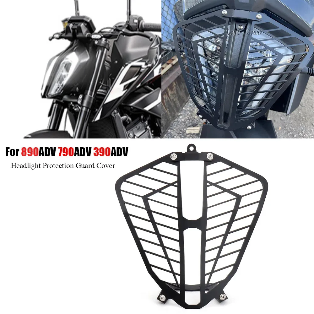 

Motorcycle Accessories Headlight Protection Guard Cover For 890ADV 790ADV 390ADV 890 790 ADVENTURE S R 390 Adventure 2019-2023