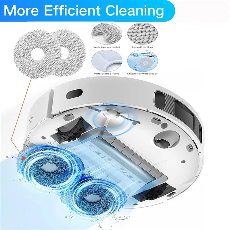 

A83G-20PCS тряпка для швабры для Dream Bot L10S Pro L10S Ultra L20 Ultra X20 Pro X30 X30 Pro L30 Ultra S10 / S10 Pro Robot Vacuum Replacem