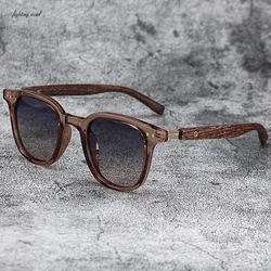 1pc heiße Retro-Sonnenbrille für Männer Mode Brille Vintage Sonnenbrille Frauen Luxus Holz schirme sonnen brille Brillen Accessoires