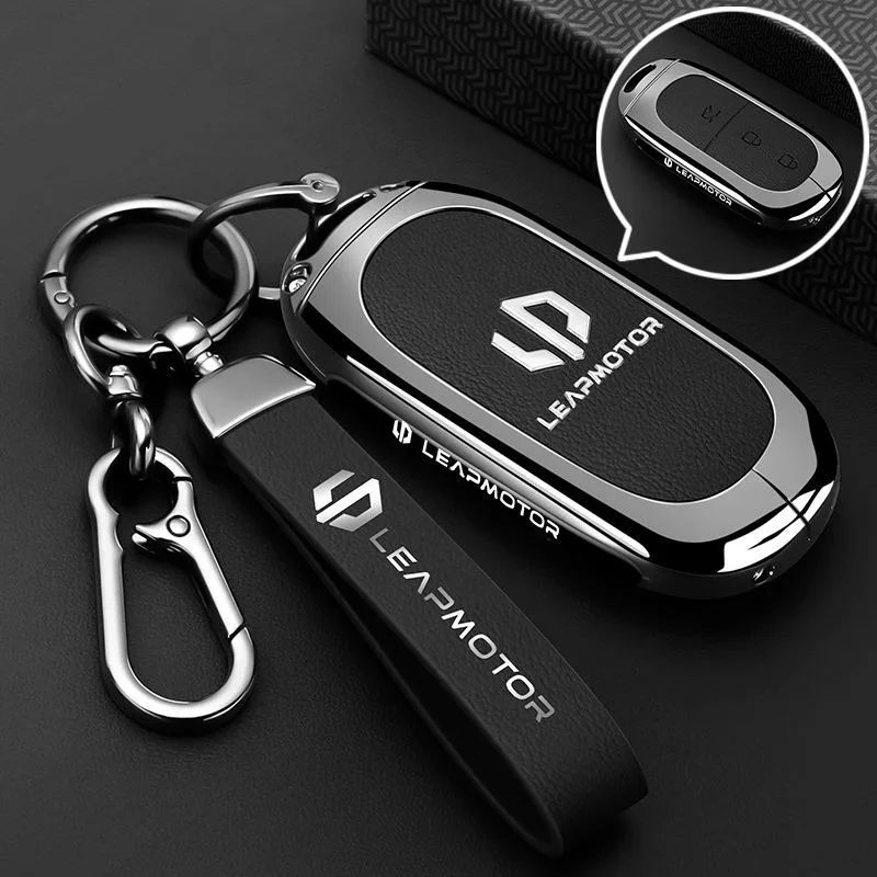 

Premium Zinc Alloy Key Cover Case for Leapmotor C11/B10/C01 (Range Extender/Pure EV) (2024-2025) - Protective Key Fob Shell