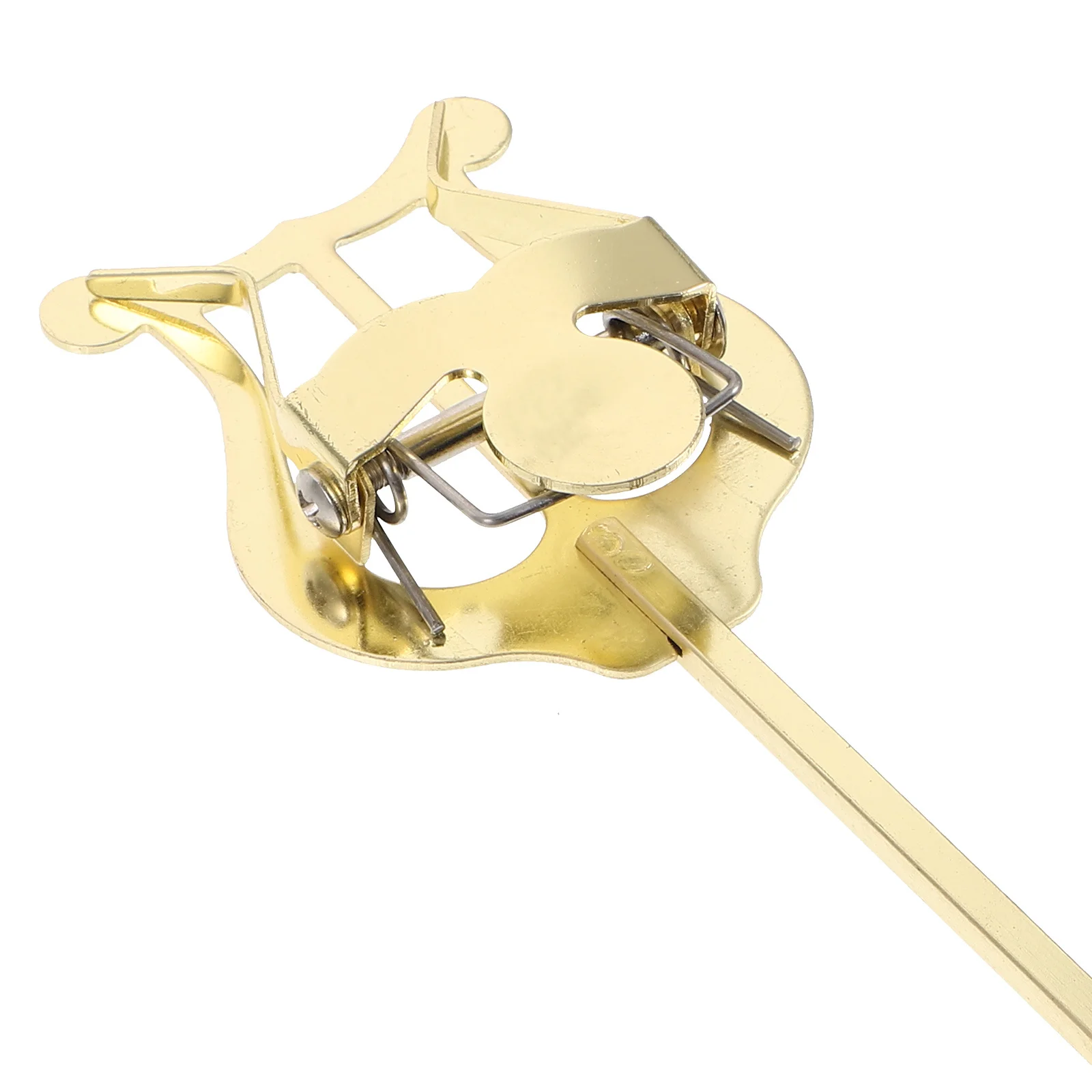 

Compact Metal Trumpet Lyre Marching Trumpet Lyre Music Book Holder Easy Install Remove Durable Construction Sheet Music Clip