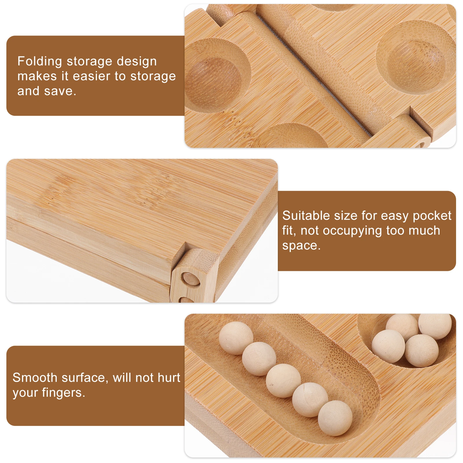 1pc Mancala Bord Puzzle Schach Afrikanische Dame Strategie Reise Spielzeug Kinder Bambus Montessori Pädagogisches Holz