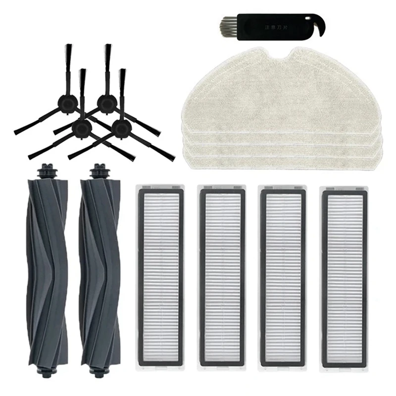 فرشاة الجانب الرئيسي فلتر Hepa ، قماش ممسحة ، قطع غيار الخرق ، البلاستيك الموضح للدريمة D10S ، D10S برو مكنسة كهربائية آلية