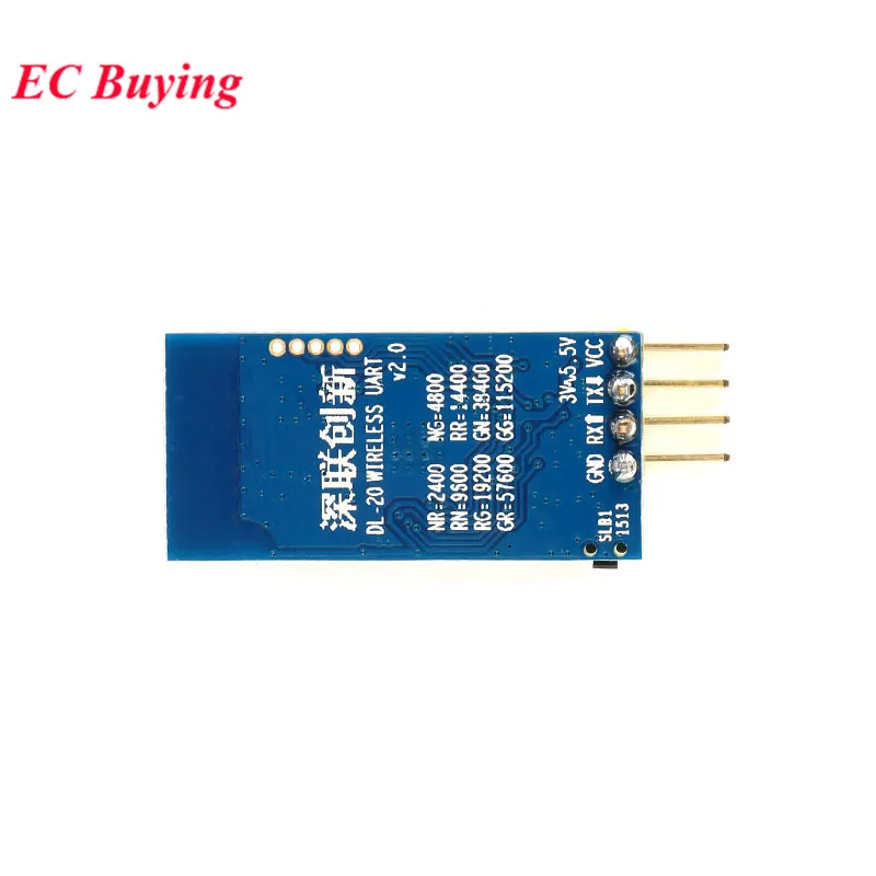 DL-20 Remote ZigBee CC2530F256RHAR CC2530 2.4G Wireless Serial Port Transceiver Module Data Transmission TTL 30mA 3V 5.5V Board