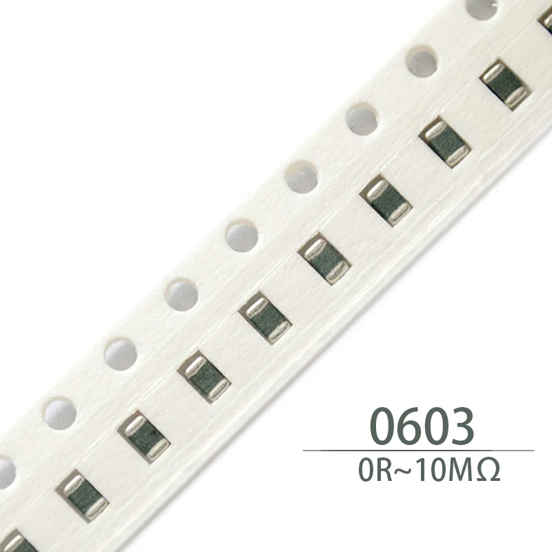 100Pcs 0603 chip resistor resistors  SMD 1/8W  620K 680K 750K 820K 910K 1M 1.1M 1.2M 1.3M 1.5M 1.6M 1.8M 2M 2.2M 2.4M 2.7M 3M