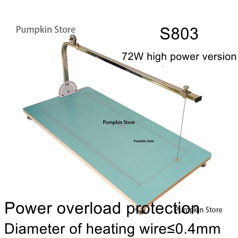 Masaüstü ısıtma teli sıcak eriyik sünger inci pamuk KT kurulu büyük 72W taşınabilir köpük kesme makinası S803