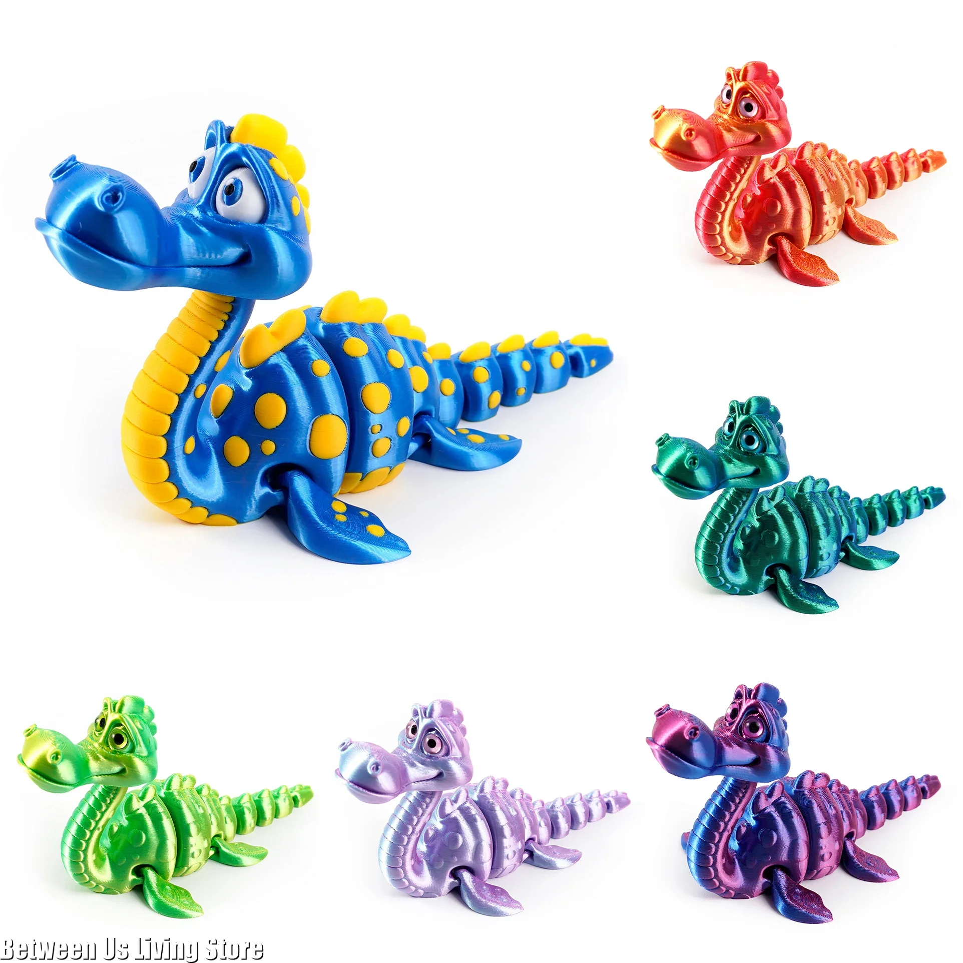 3D Printed Loch Ness Monster Figure - Realistic Eye Design, Unique Desk Decor & Cool Gift for Kids & Collectors home accessories