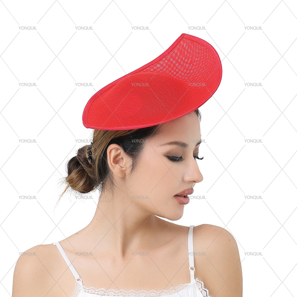 2026 neue 32 * 21 CM Zylinder Frauen Party Derby Cocktail Damen Chapeau Kappe Braut Hochzeit Basis Fascinator DIY Haar Zubehör – Detail 4
