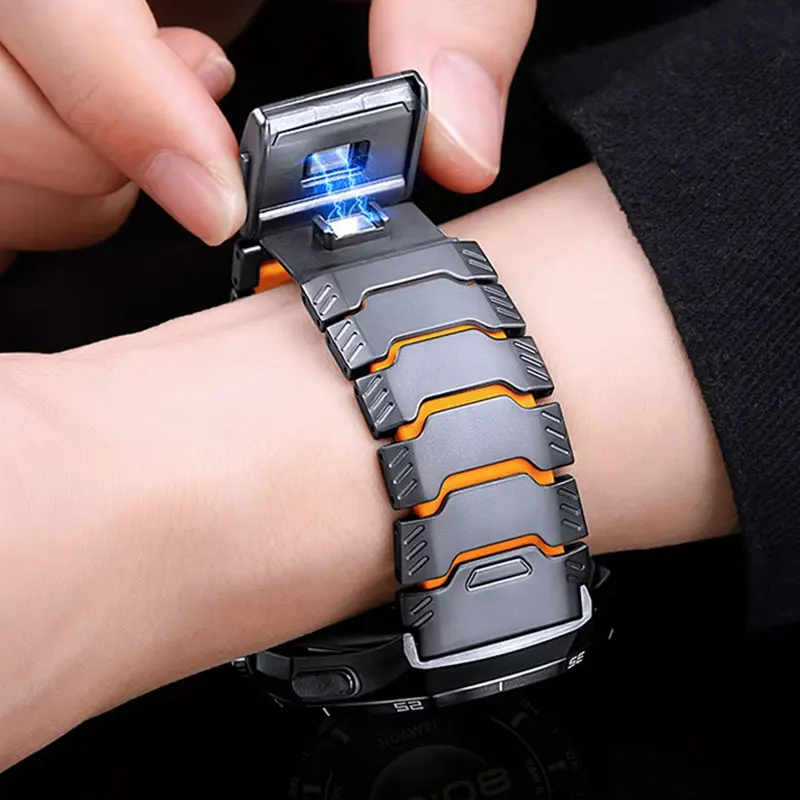 Tytanowa bransoleta do OnePlus Watch 4/3/2/Watch 46mm, magnetyczny pasek do OPPO Watch S 4 X/Pro X3 Realme Watch 5, pasek do zegarka 22mm