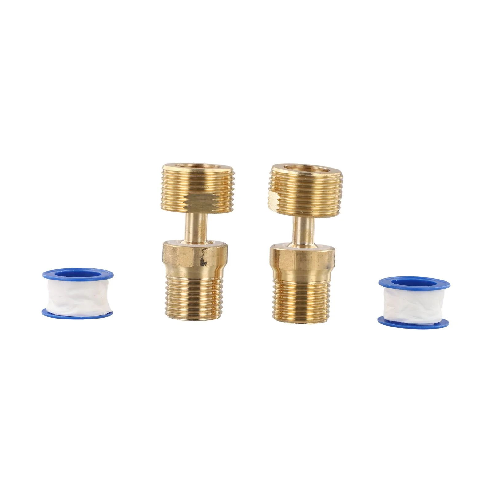 360 Degree Swivel Copper Faucet with Adjustable Eccentric Angle and Variable Diameter Foot for Easy Wall Mount Installation