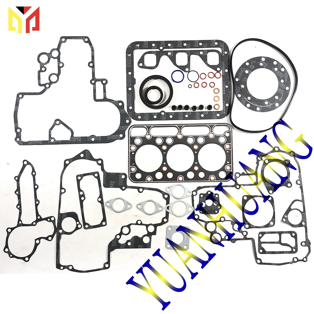 

Full Gasket Kit with D1303 Engine Overhaul Gasket Set for KUBOTA Repair Kit with Piston Excavator Tractor Diesel Cylinder Head