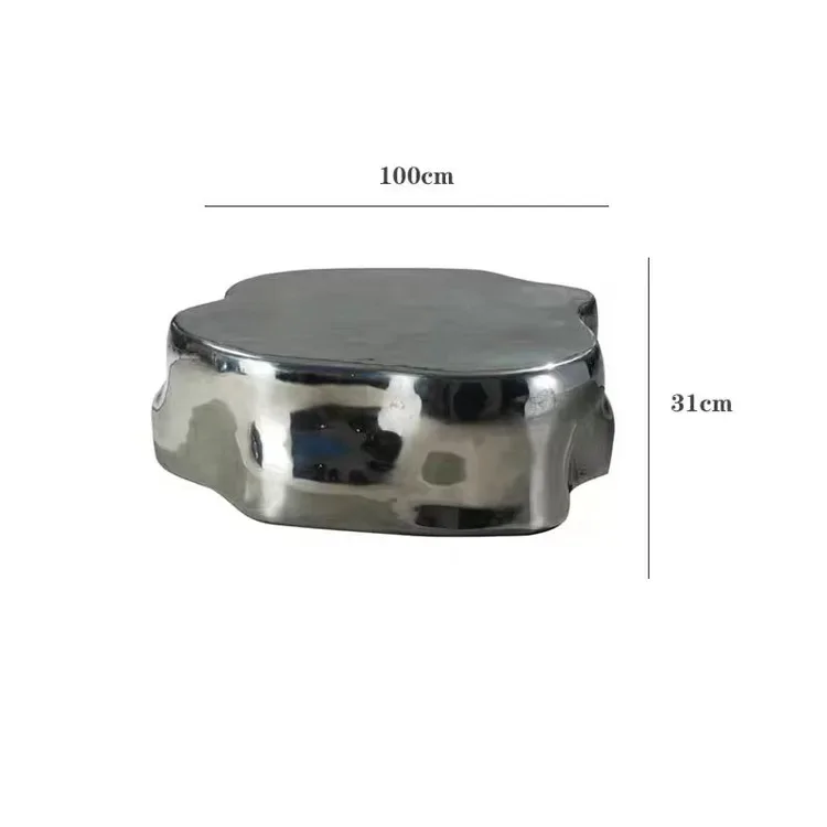 

Корневой чайный столик из нержавеющей стали XL, современный минималистичный чайный столик