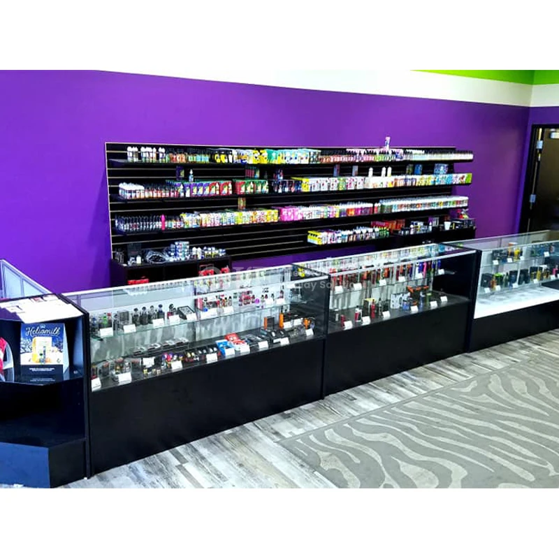 Custom Full View Glass Display Cabinet para Smoke Shops