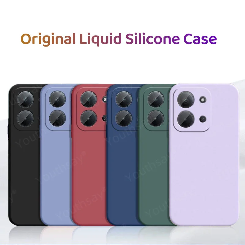 For Redmi 15C Case For Xiaomi Redmi 15C Cover Fundas Coque Shell Original Liquid Silicone Soft TPU Phone Bumper Redmi 15C