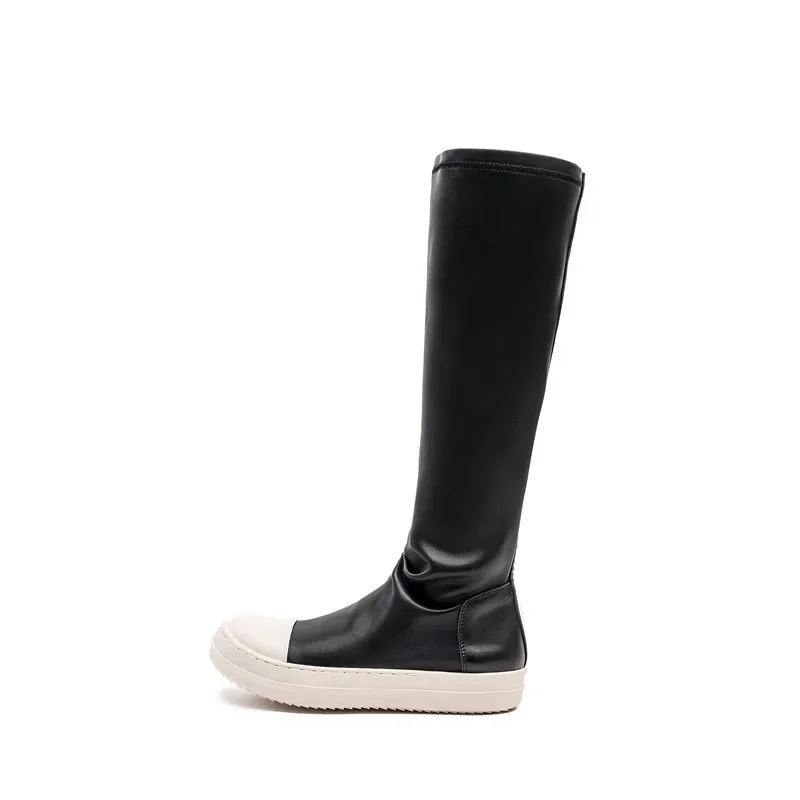 

Dropshipping Brand Design Elastic Skinny Leg Fashion Boots British Style Casual Versatile Platform Locomotive Boots Sneakers