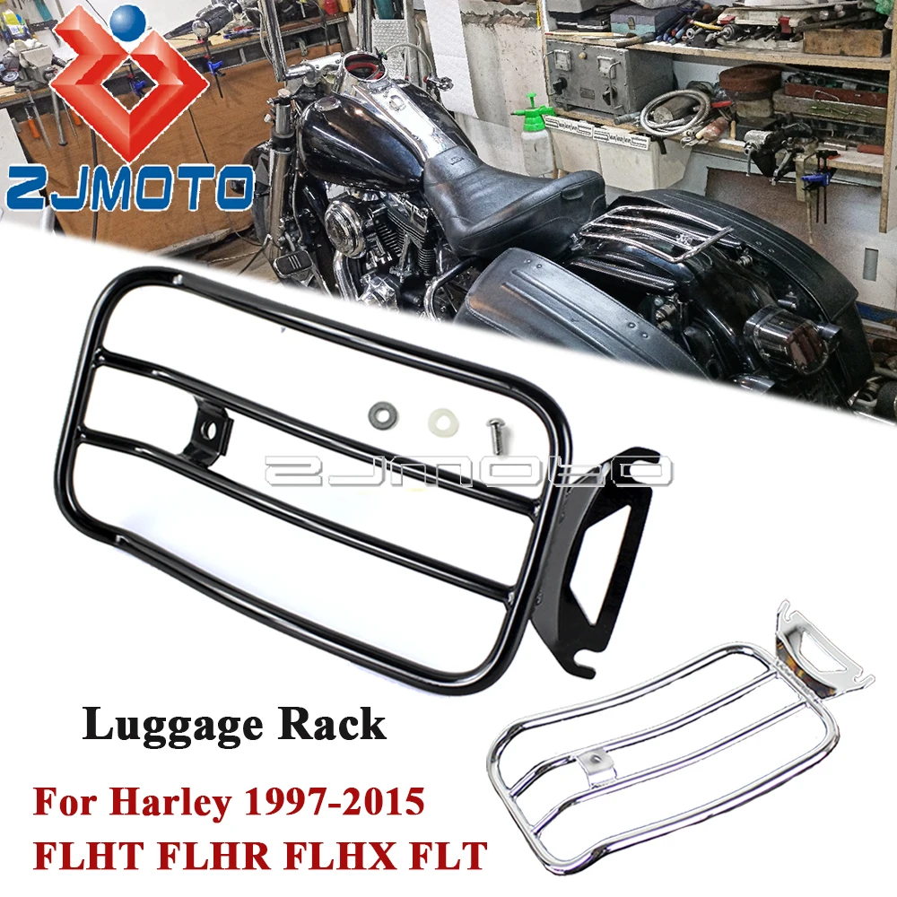 

Motorcycles Rear Fender Luggage Rack Solo Seat Holder Baggage Bracket For Harley Touring Road King FLHT FLHR FLHX FLT 1997-2015