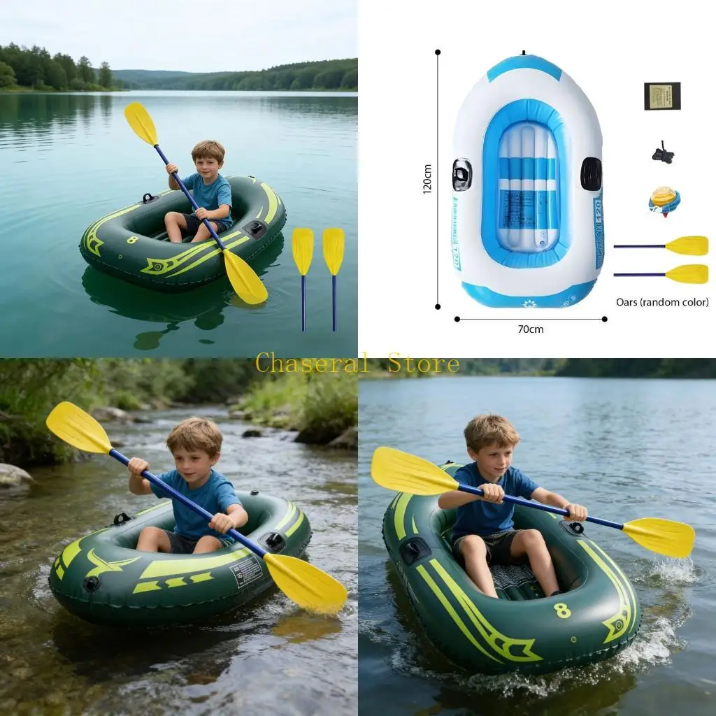 

E7CE Childrens PVC Inflatable Float Including Paddles And Inflation Tool Safe For Water Play