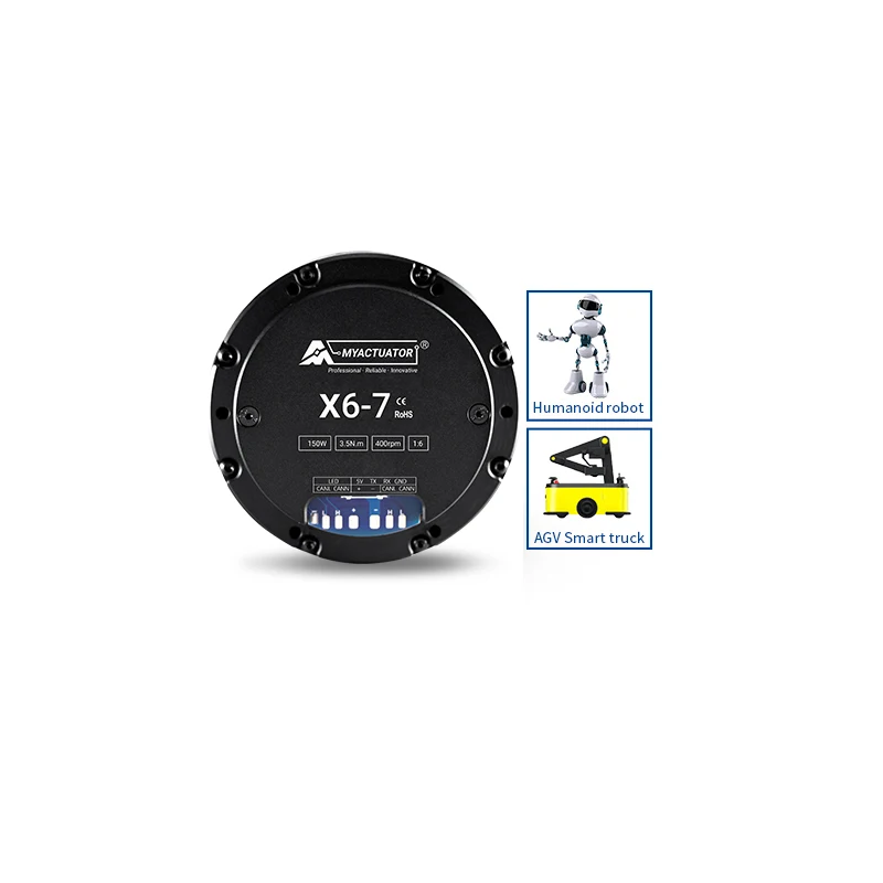 

Myactuator RMDX6 1:6 Scale High-Torque Micro DC Brushless Motor Driver 24V Arm Radar Gimbal Joint Motor Small Size 24V