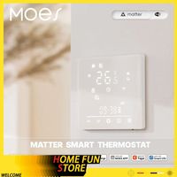 MOES Tuya Matter WiFi Smart Thermostat Temperature Controller Water Boiler Electric Custom Heating With Alexa Thermostat Switch