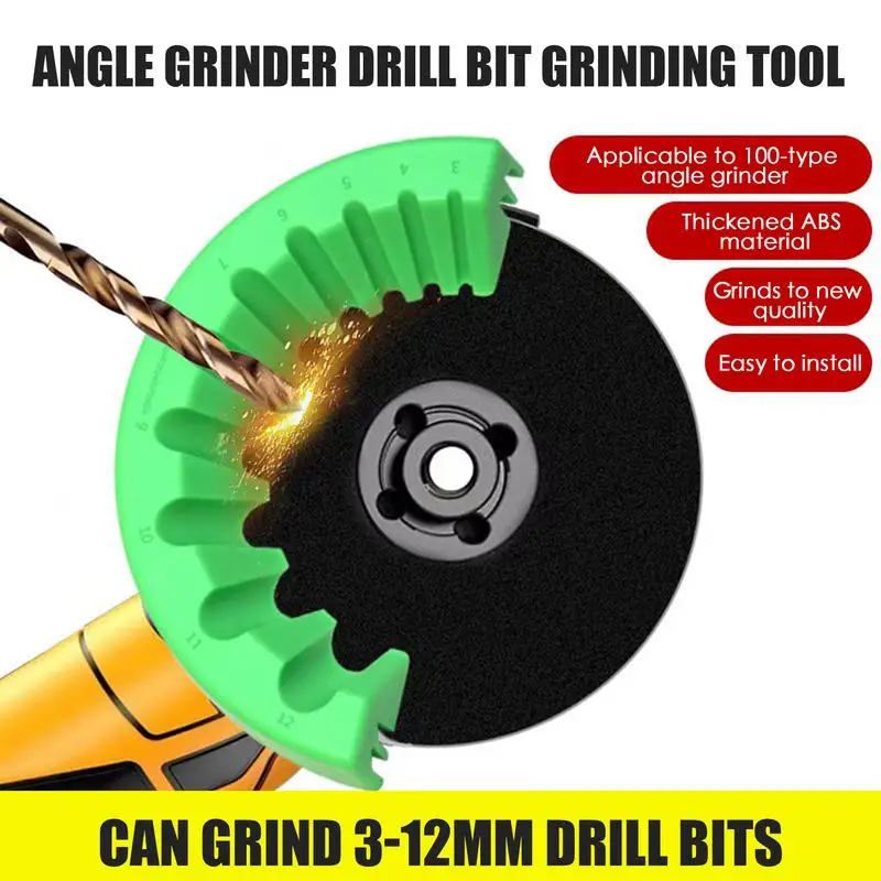 3-12mm 10 model hole Drill Bit Grinding Sharpener Angle Grinder Attachment Precision Drilling Brack Polishing Grinding Tool