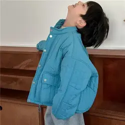 Abbigliamento per bambini ragazzi peluche giacca di cotone spesso inverno nuovi bambini autunno e inverno giacca di cotone giacca di cotone capispalla