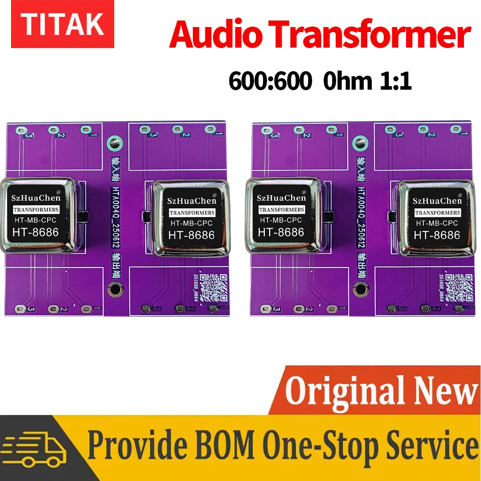 Permalloy 600: 600 Audio-Transformator, Audio-Isolator, verstärkter Audio-Transformator für Rinder, symmetrischer und unsymmetrischer Aufwärtsverstärker