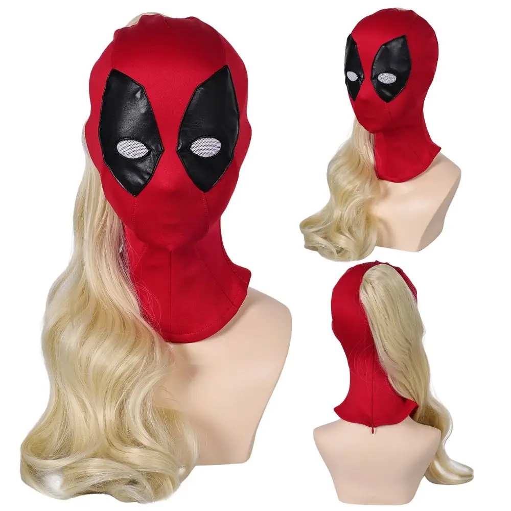 

Ladypool Dead Cosplay Pool Wig Mask Fantasia Costume Disguise for Women Kids Superhero Halloween Carnival Costume Accessories