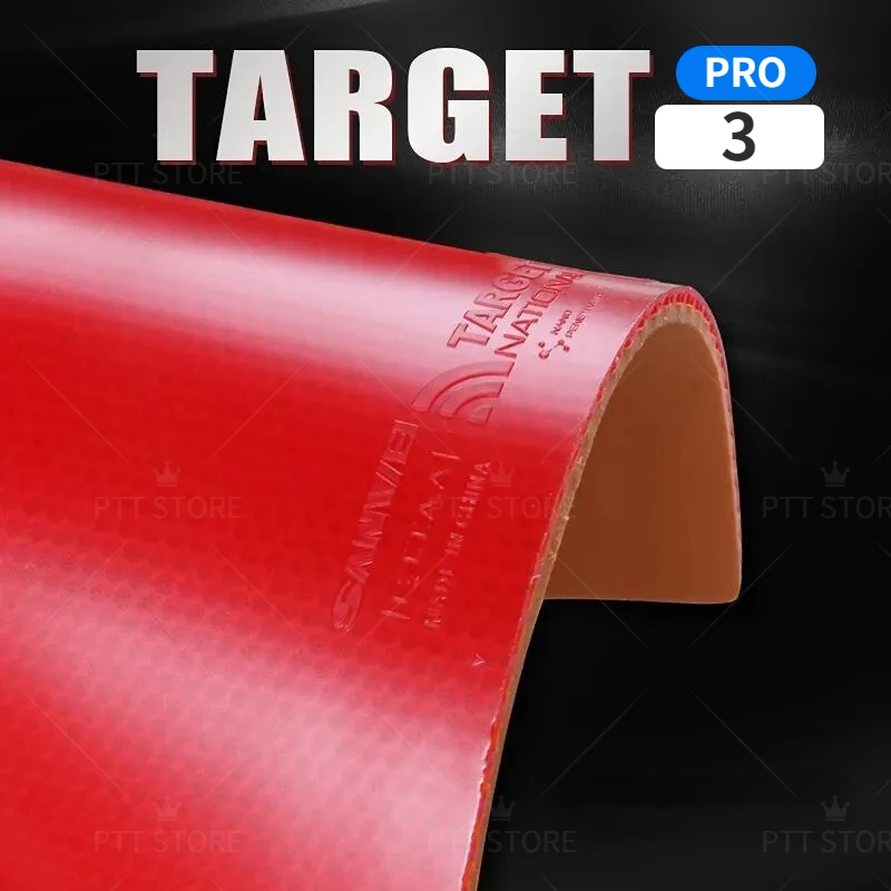 Sanwei Target 3 Pro Table Tennis Rubber ITTF Approved National Nano Penetration Sticky Ping Pong Rubber with Elastic Sponge