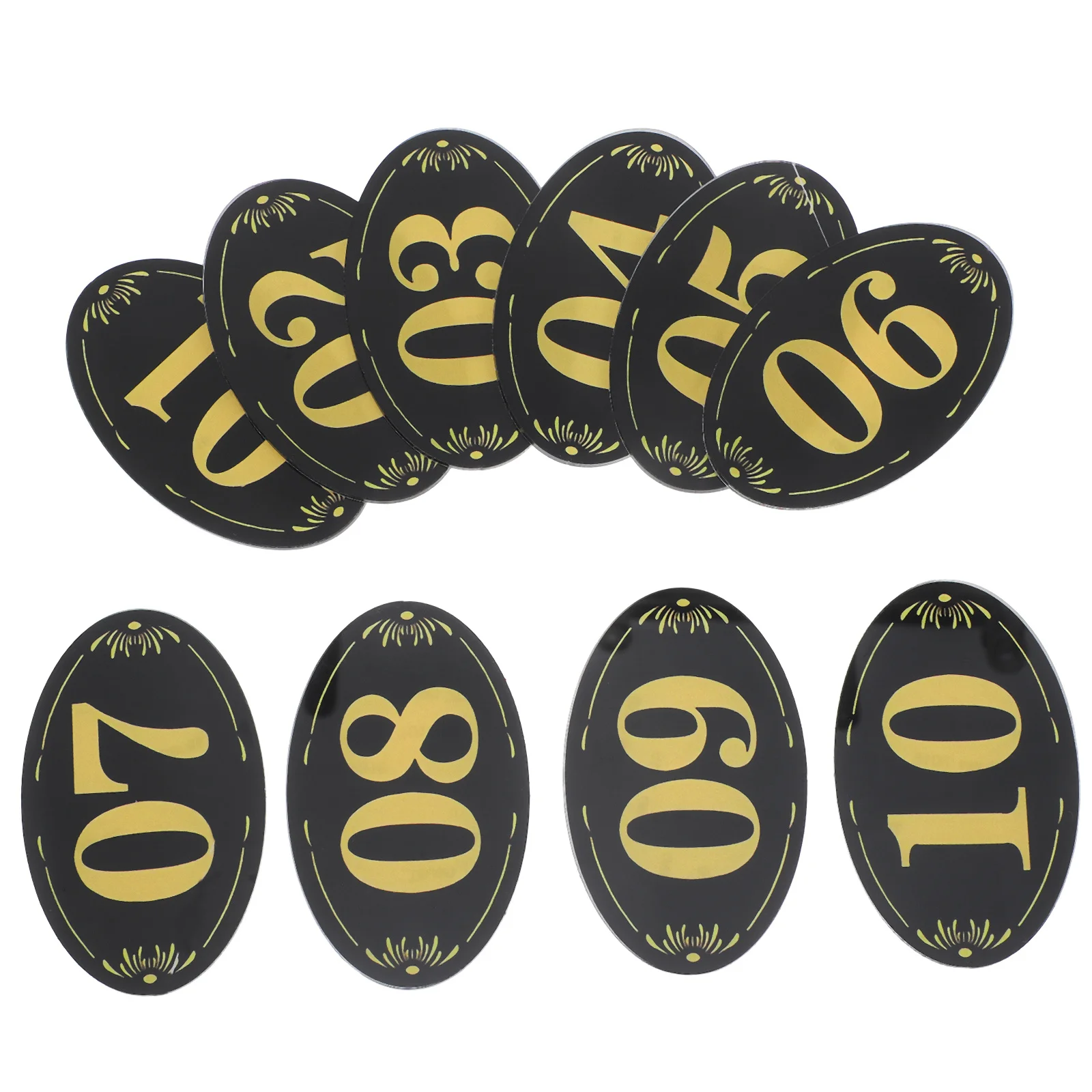 

10 шт., наклейки с номером шкафа для хранения, прозрачные водонепроницаемые пластиковые наклейки для шкафчиков, дверей, офисов, тренажерных залов, отелей, школ