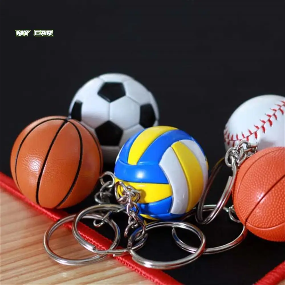 

Special Car Accessories Fun Keychains Soccer Car Pendant Key Ring Ball KeyChain Bag Pendant Key Holder