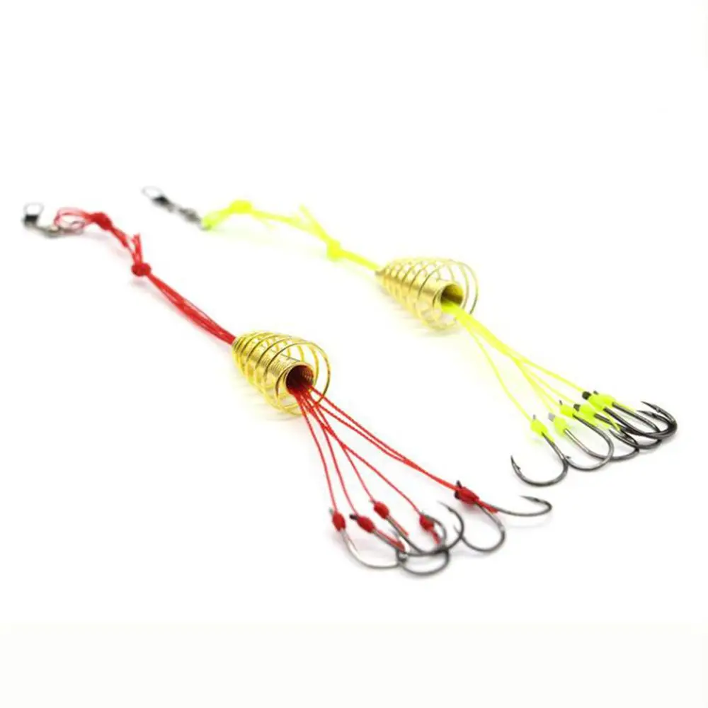 Trap Feeder Fishing Tools High Carbon Steel Springs Fishinghooks Lure Trap Hooks Explosion Fishing Hooks Fishing Bait Hooks