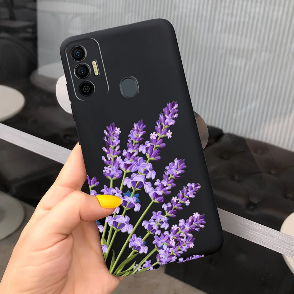 Leopard Case For Tecno Spark 7 Cases Tecno Spark 7 Pro 2021 Fundas Silicone Black Cover For Tecno Spark7 7P KF6 KF6j Soft Bumper
