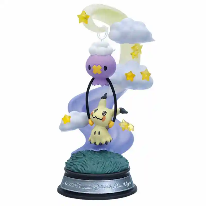 Echte Re-Ment Pokemon Swinging Swing Collection 3 Pikachu Jirachi Greninja Anime Action Figure Model Decor Speelgoed Verjaardagscadeau
