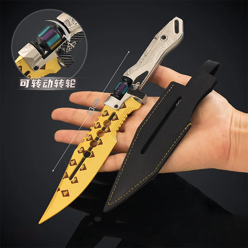 23cm Arena Breakout Game Melee Knife Model Winner Knife Alloy Toy Sword Collectible Ornaments Safety Uncut Crafts Gifts