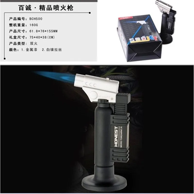 1PC Solder gun Torch burn gas welding torch flamethrower butane burner auto ignition welding Blow Torch for cooking, dental, rep