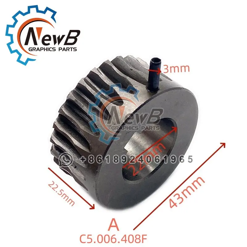 66.006.029 Worm C5.006.408F C5.006.409F Worm Gear Cpl For Heidelberg SM102 SX102 CD102 Spare Parts