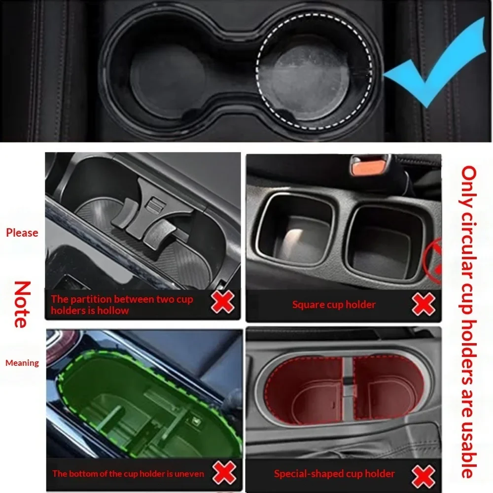 3-in-1 Auto-Getränkehalter-Erweiterungsadapter, 360° drehbare, verstellbare Basis, Autohalterung für Getränkeflaschen und Getränke. – Detail 4