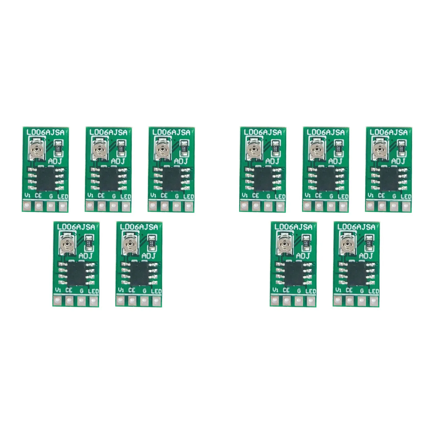 10PCS 30-1500MA Adjustable Constant Current LED Driver DC 3.3V 3.7V 4.2V 5V PWM Control Board Buck Power Module