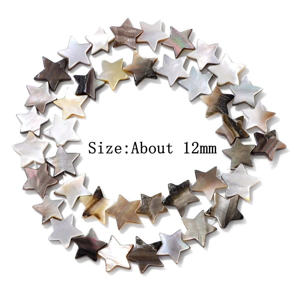 Wholesale Gray Mop Shell Beads Natural Mother of Pearls Bead Smooth Loose Spacer Charms Beads for Handmade Making DIY Finding