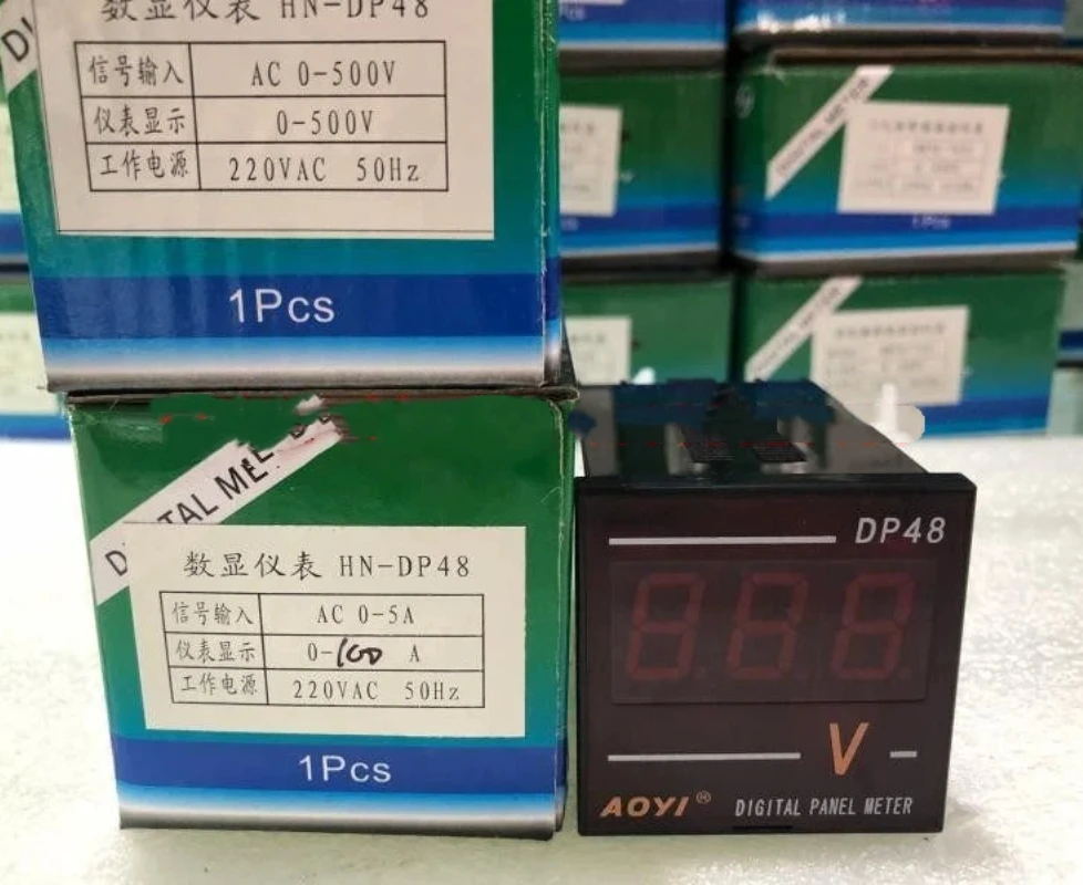 HN-DP48 Цифровой дисплей постоянного и переменного тока, напряжение, частота тахометра об/мин Гц DP48
