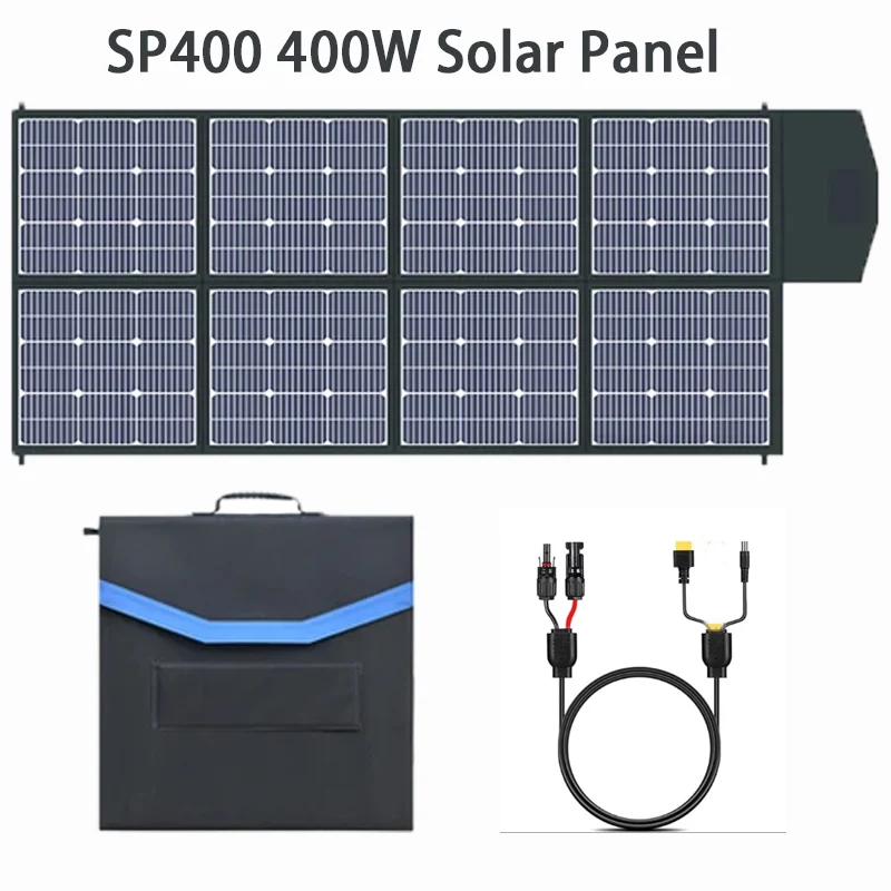 

Ctolity 400W Foldable Solar Panel,Kit Complete Solar Generator For Camping Power, Fotowoltaika Waterproof ,High Efficience