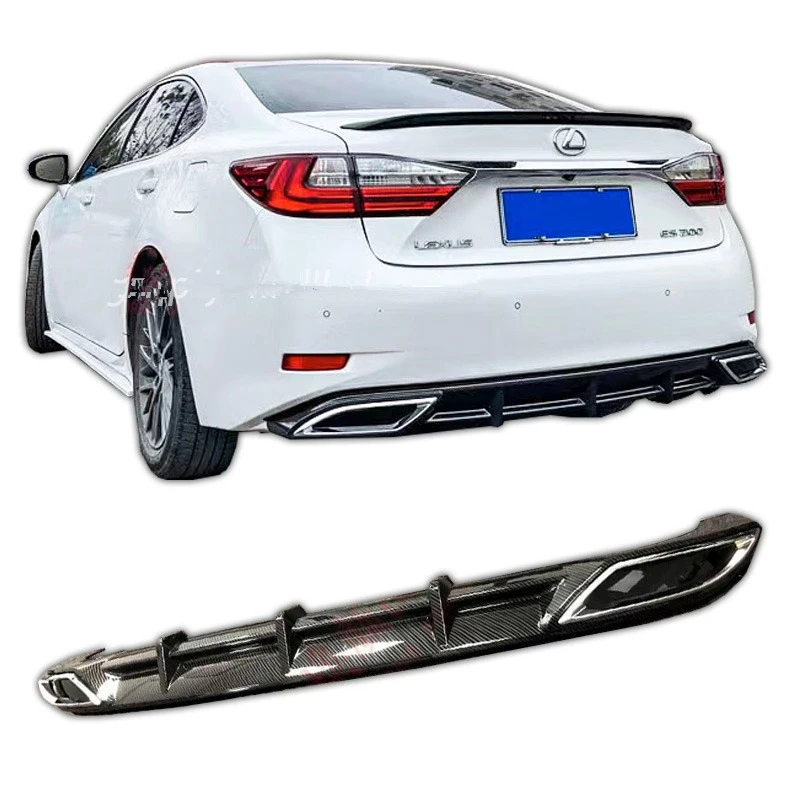 

For Lexus ES ES250 ES300 2015 - 2017 Rear Bumper Lip Spoiler Diffuser Protector Car Styling Body Kit PP Plastic Material