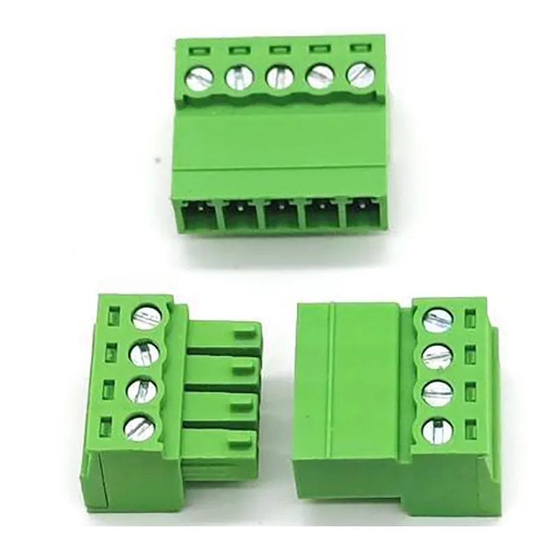 20sets Aerial butt welding type 15EDGRK-3.81mm plug-in type 2edg type green terminal block 2EDGRK for Connector row