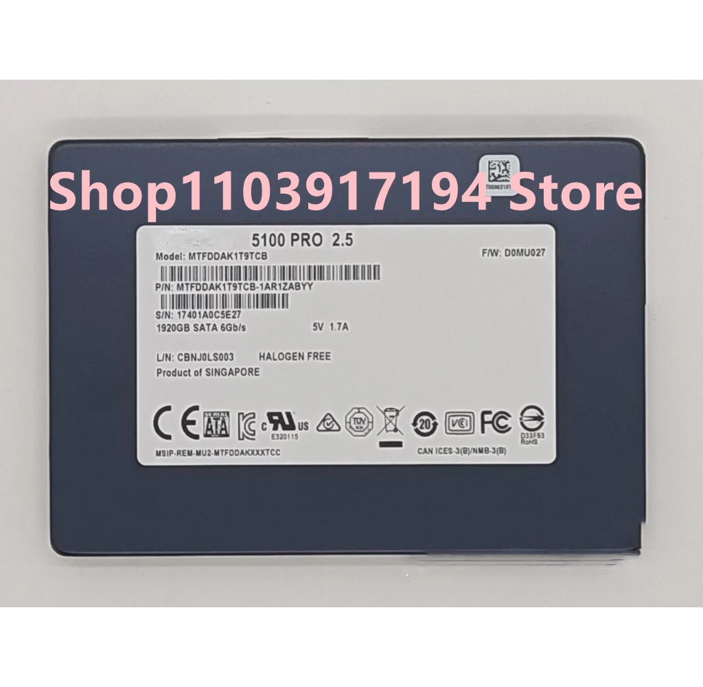 FOR MICRON 5100PRO 1.92T sata SSD solid state disk